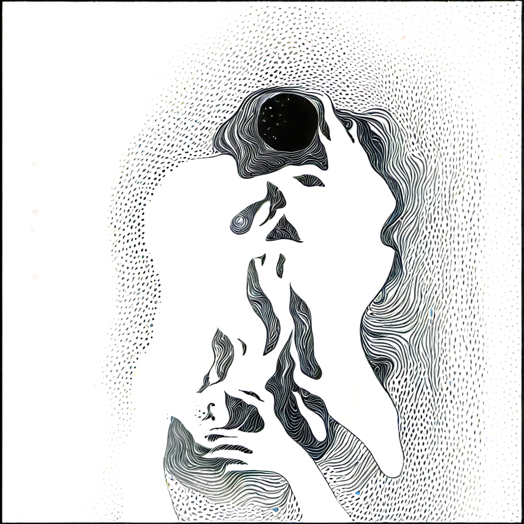a color inverted machine generated image
